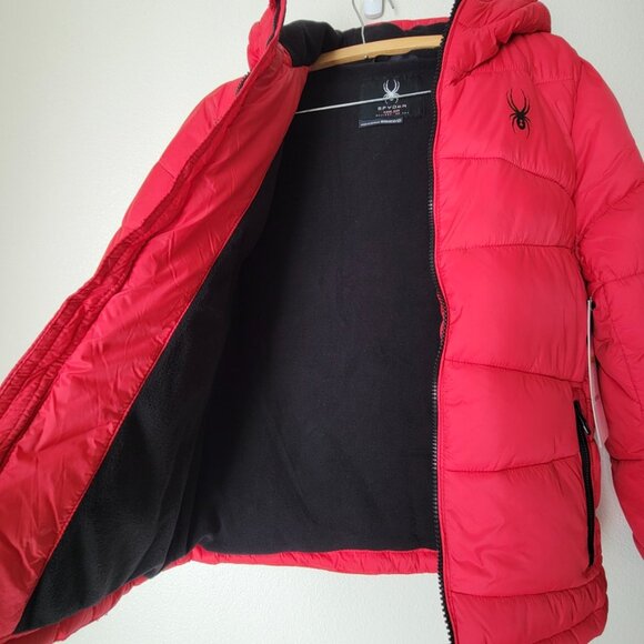 Spyder Boy's Nexus Hooded Puffer Jacket - M (10/12) - Picture 4 of 7